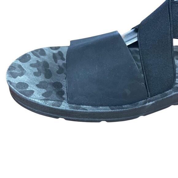 Corkys Womens Thrive Strappy Black Open Toe Sandals Flats Casual Shoes sz 9 - Picture 5 of 16